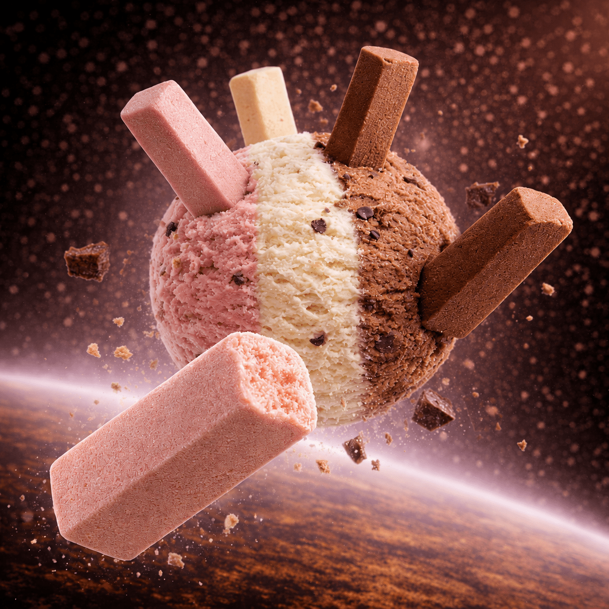 Neapolitan - Freeze Dried Ice Cream Box (7 Stück) | Supergarden - Far North