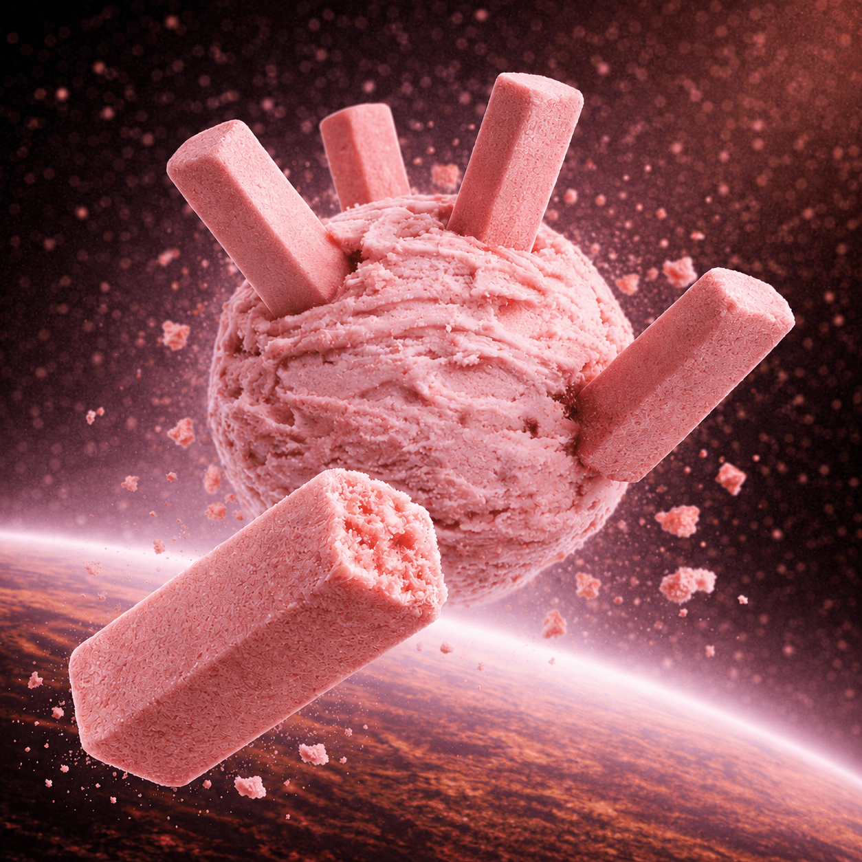 Strawberry - Freeze Dried Ice Cream Box (7 Stück) | Supergarden - Far North
