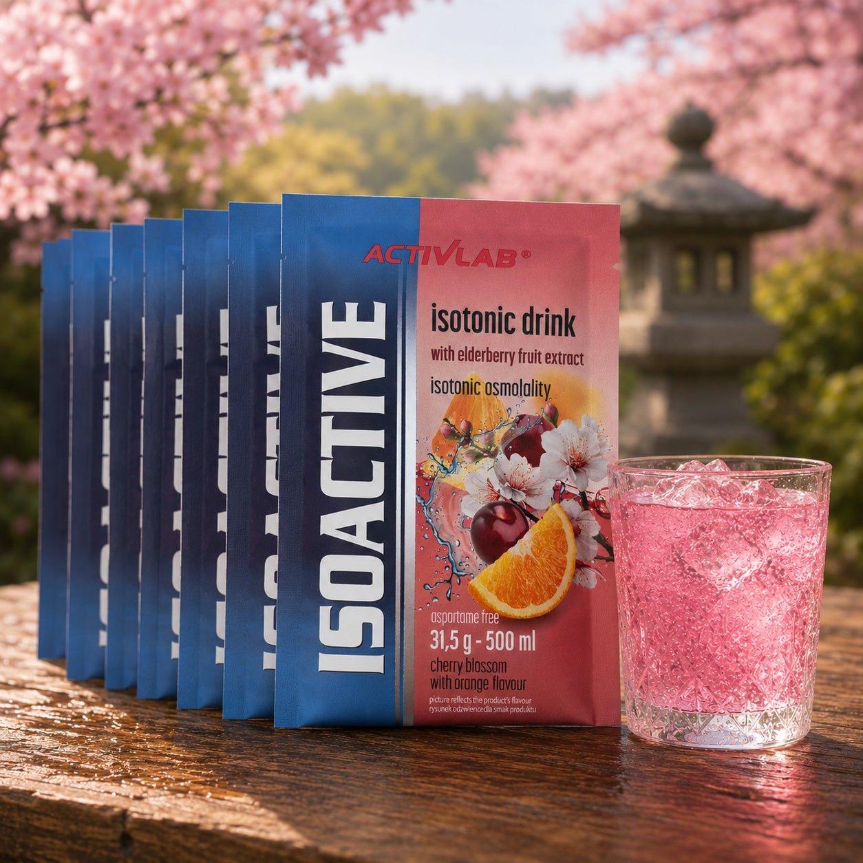 Cherry Blossom Orange - Iso Drink Box (20 Stück) | Activlab - Far North