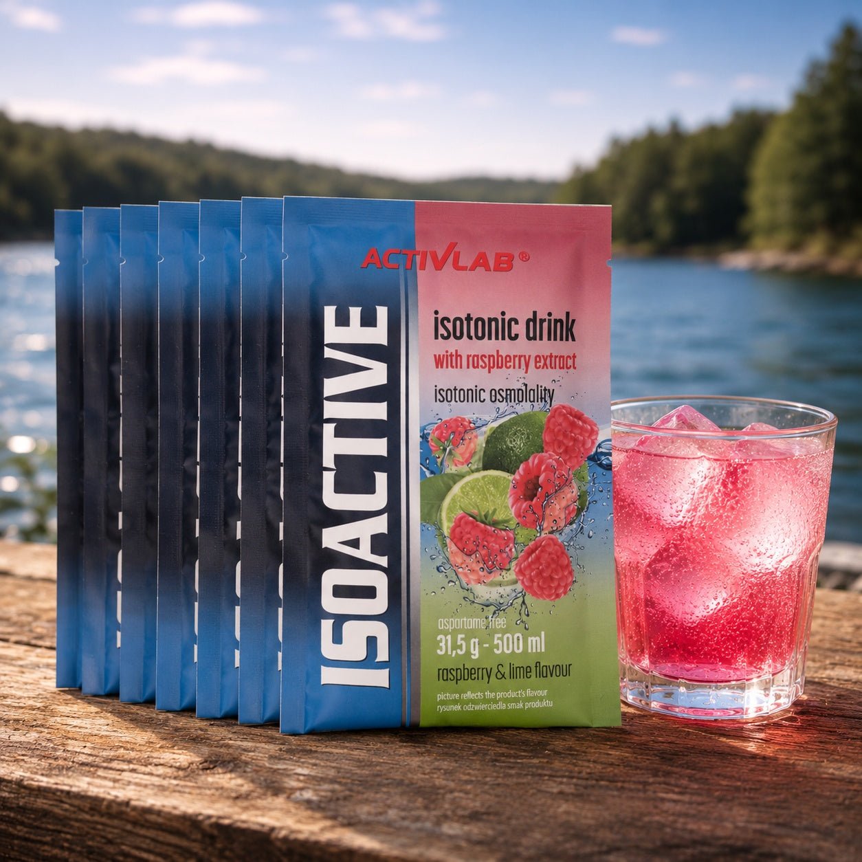Raspberry Lime - Iso Drink Box (20 Stück) | Activlab - Far North