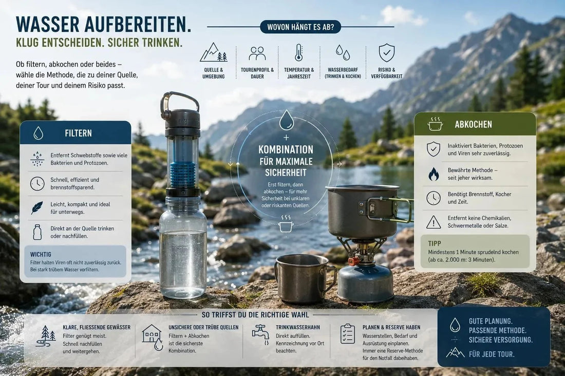 Wasser filtern oder abkochen? Was unterwegs zählt - Far North