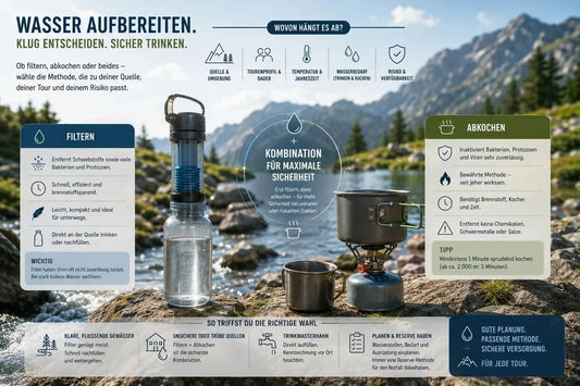 Wasser filtern oder abkochen? Was unterwegs zählt - Far North