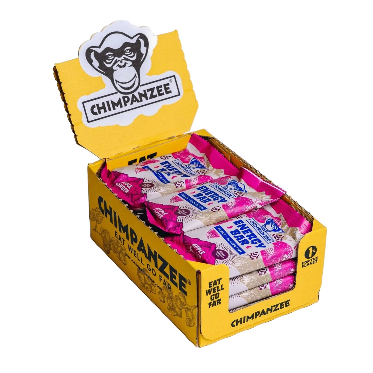 Apple Ginger - Energy Bar Box (15 Stück) | Chimpanzee - Far North