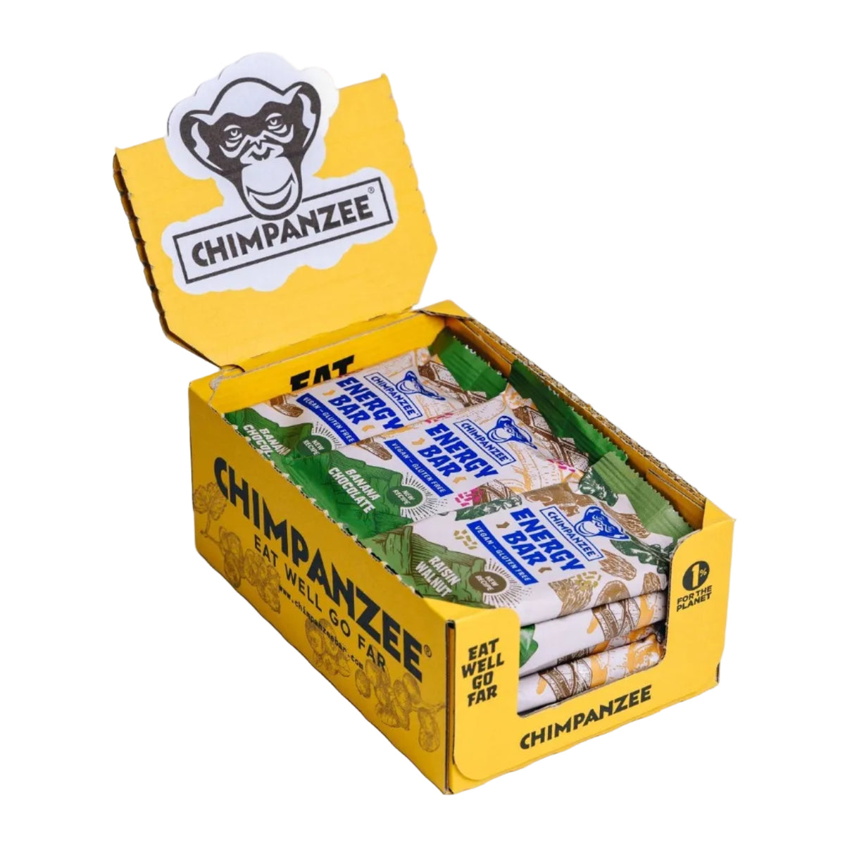 Banana Chocolate - Energy Bar Box (15 Stück) | Chimpanzee - Far North