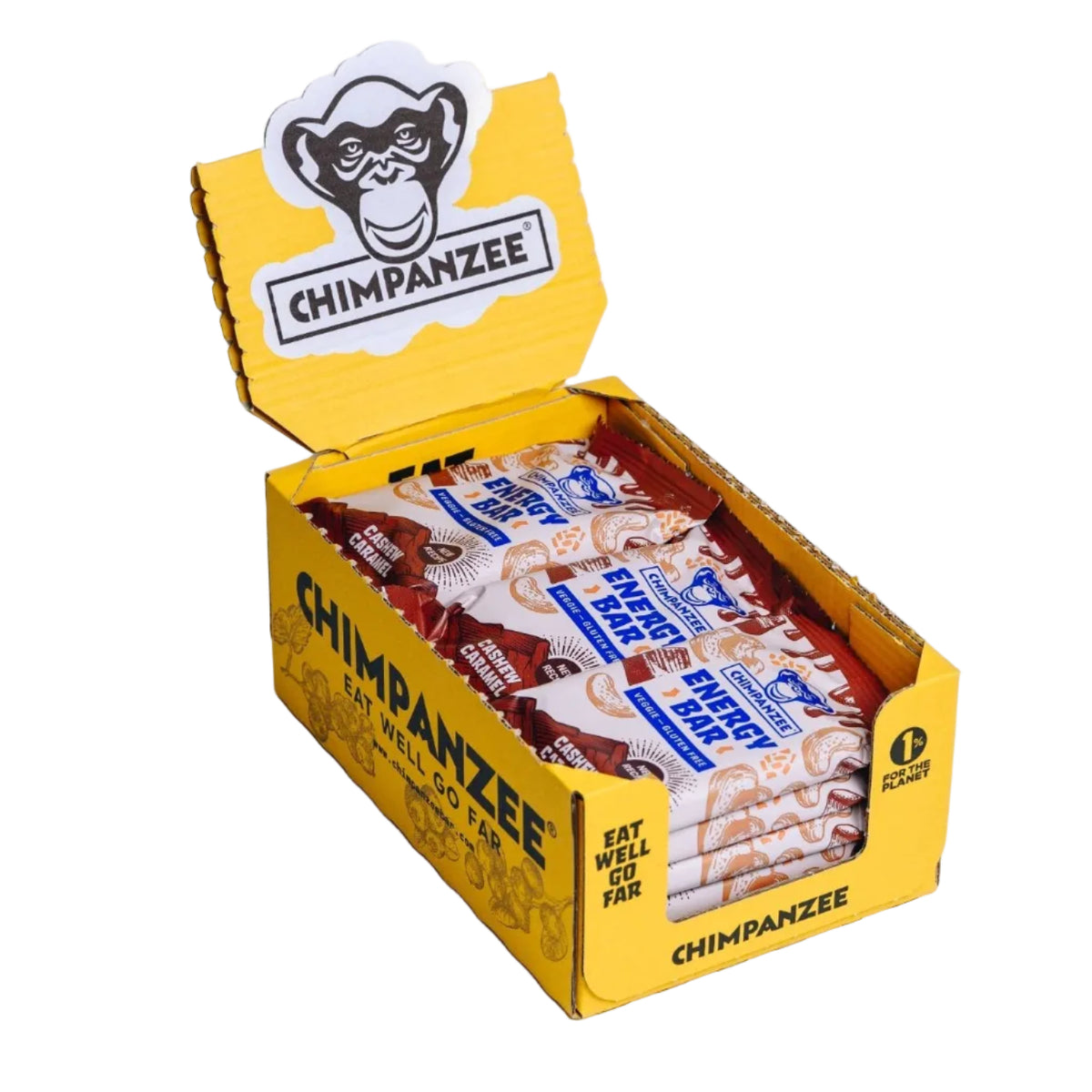 Cashew Caramel - Energy Bar Box (15 Stück) | Chimpanzee - Far North