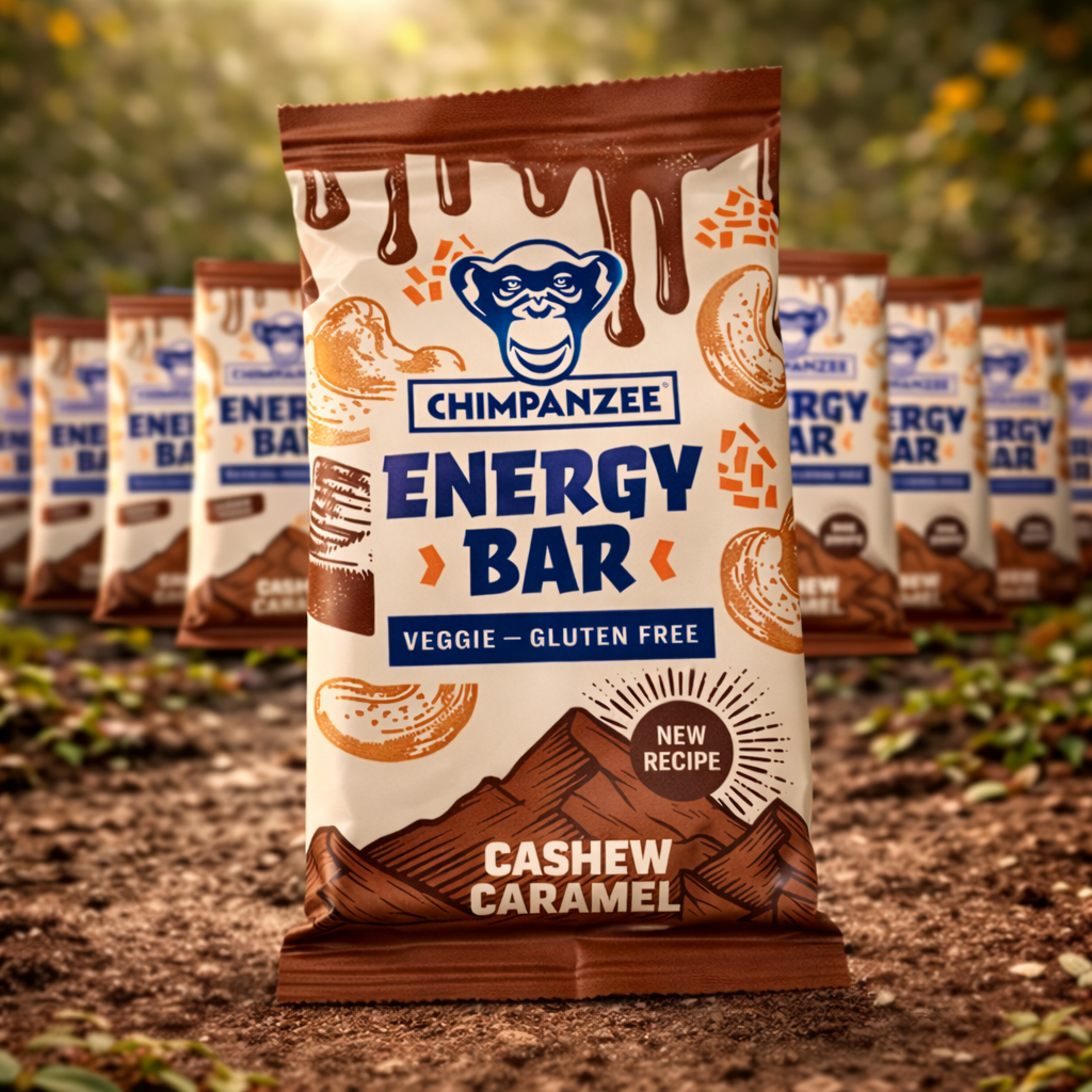 Cashew Caramel - Energy Bar Box (15 Stück) | Chimpanzee