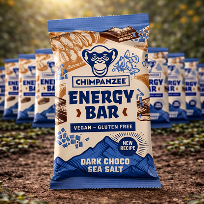 Dark Chocolate Seasalt - Energy Bar Box (15 Stück) | Chimpanzee