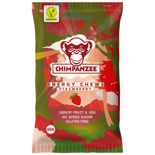 Strawberry - Energy Chews Box (20 Stück) | Chimpanzee - Far North