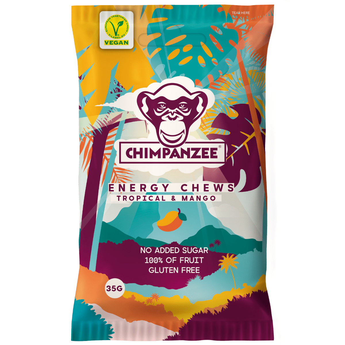 Tropical Mango - Energy Chews | Chimpanzee - Far North
