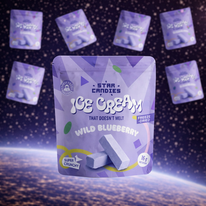 Blueberry - Freeze Dried Ice Cream Box (7 Stück) | Supergarden