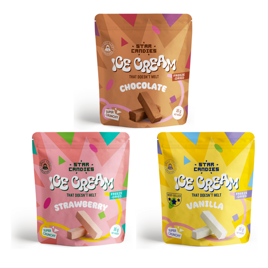 Classic Pack - Freeze Dried Ice Cream (3 Stück) | Supergarden - Far North