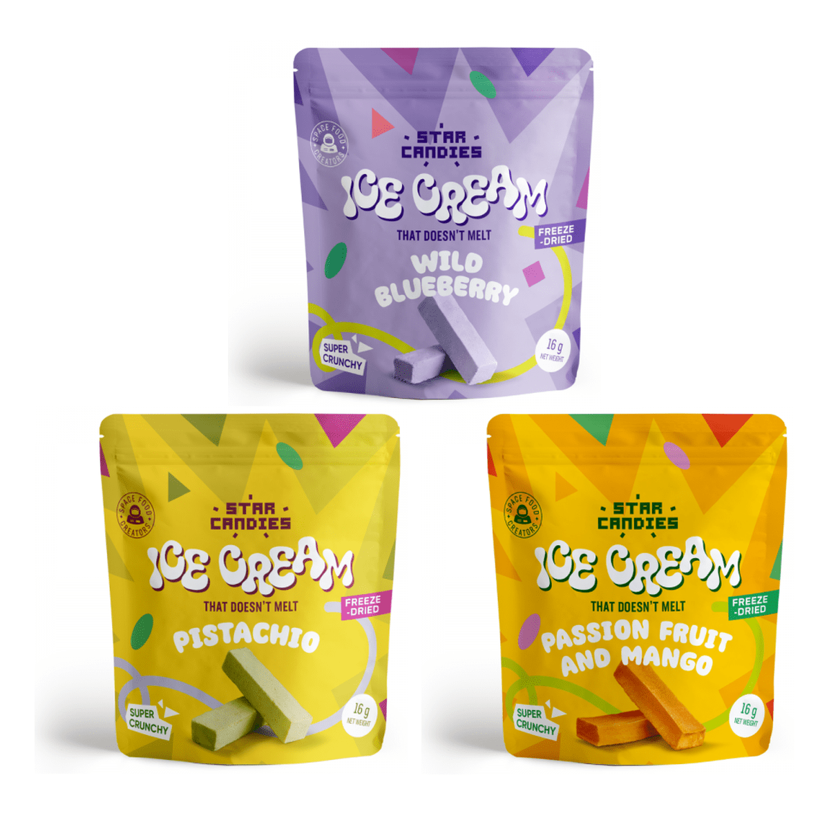 Exotic Pack - Freeze Dried Ice Cream (3 Stück) | Supergarden - Far North