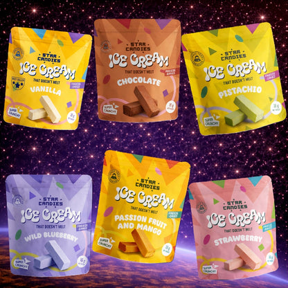 Taster Pack - Freeze Dried Ice Cream (6 Stück) | Supergarden