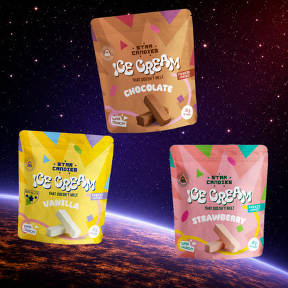 Classic Pack - Freeze Dried Ice Cream (3 Stück) | Supergarden