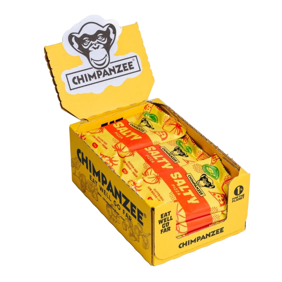 Salty Pizza - Snack Bar Box (15 Stück) | Chimpanzee - Far North